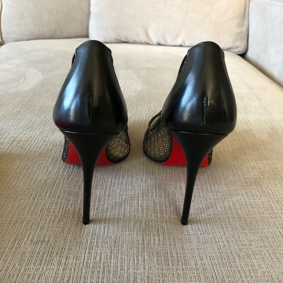 Christian Louboutin Lace Follies 100mm heel - Picture 3 of 5